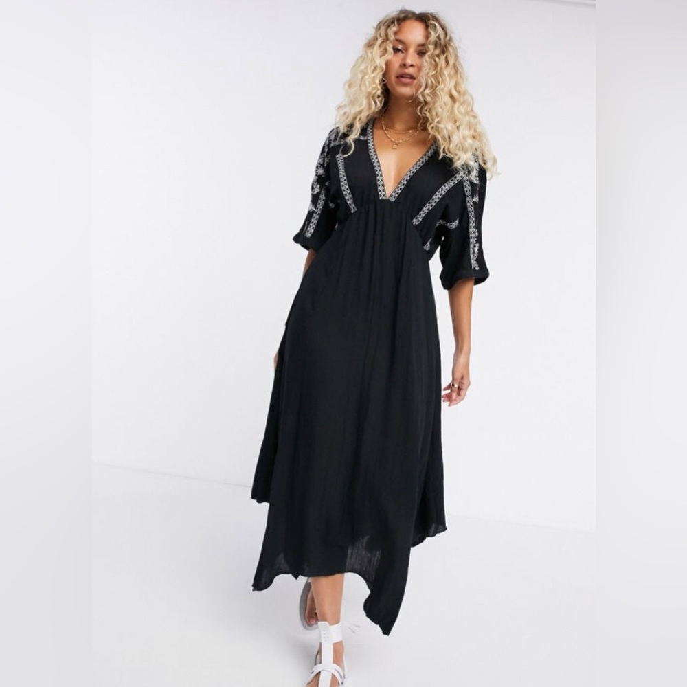 NWOT ASOS Embroidered Midi